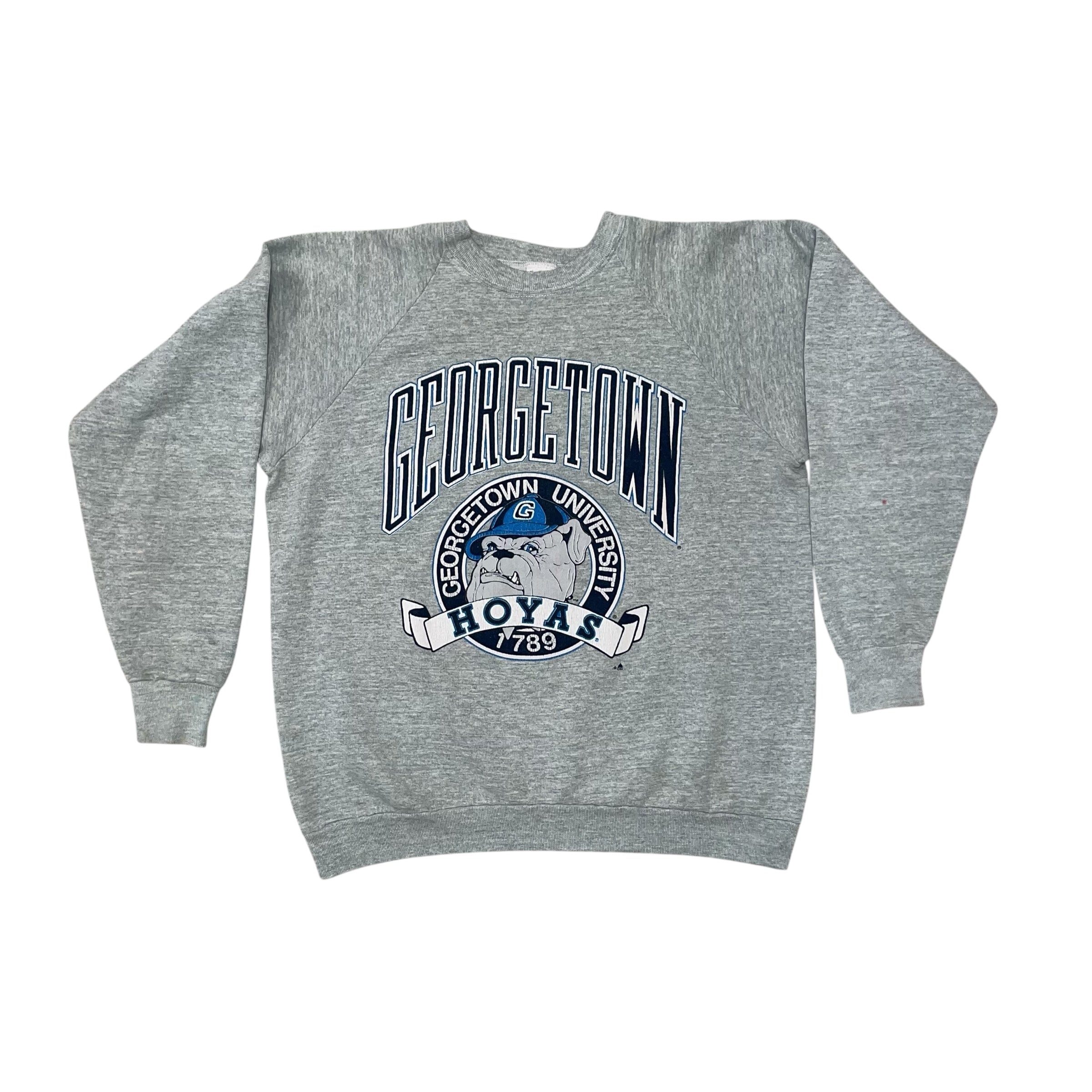 Vintage 90s Georgetown University Hoyas Gray Crewneck