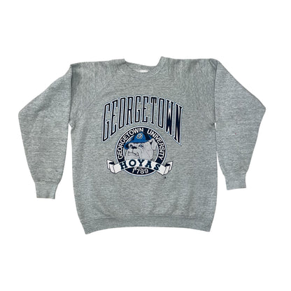 Vintage 90s Georgetown University Hoyas Gray Crewneck