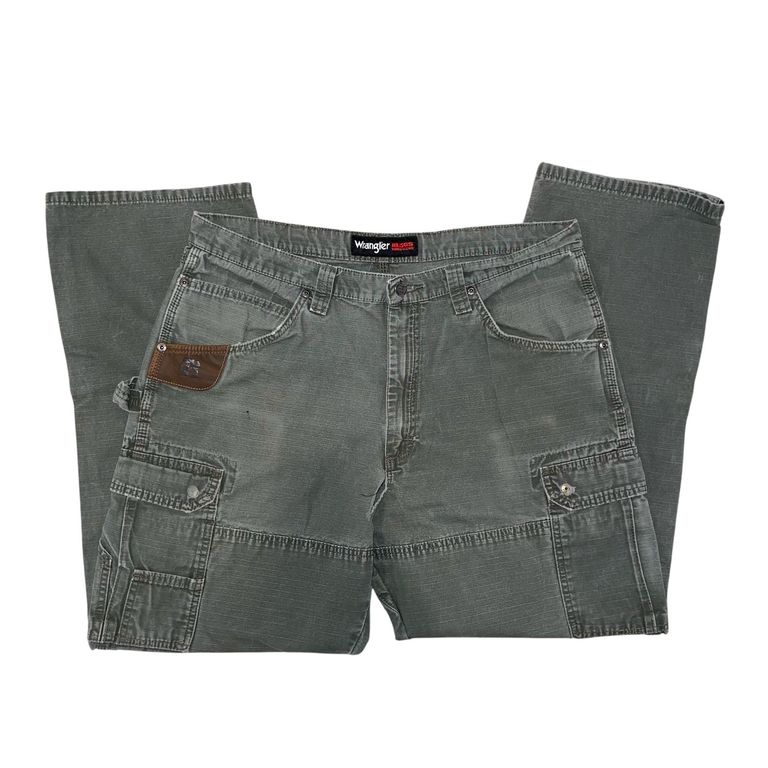Vintage Wrangler Riggs Double Knee Olive Workwear Pants