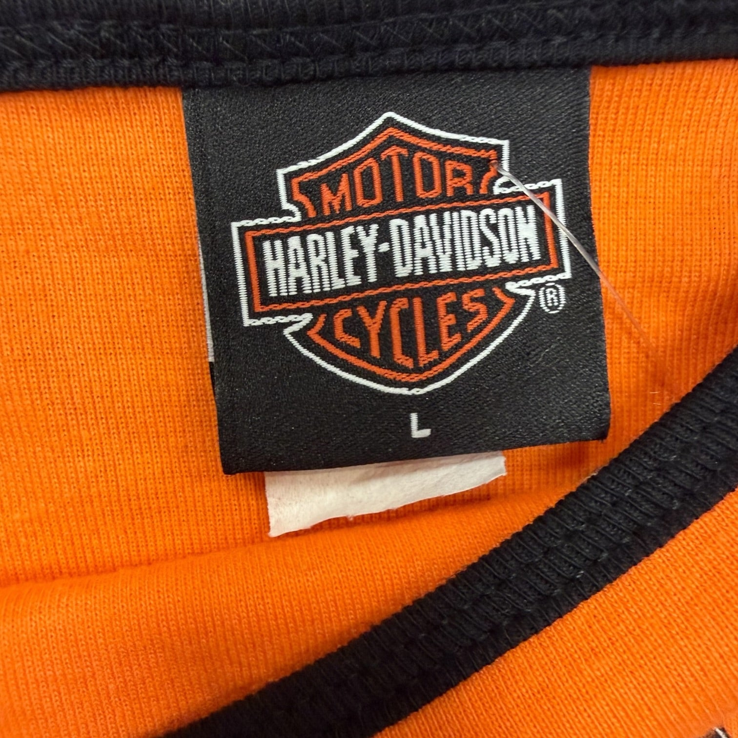 Vintage 2003 Harley Davidson Sturgis Orange Tank Top