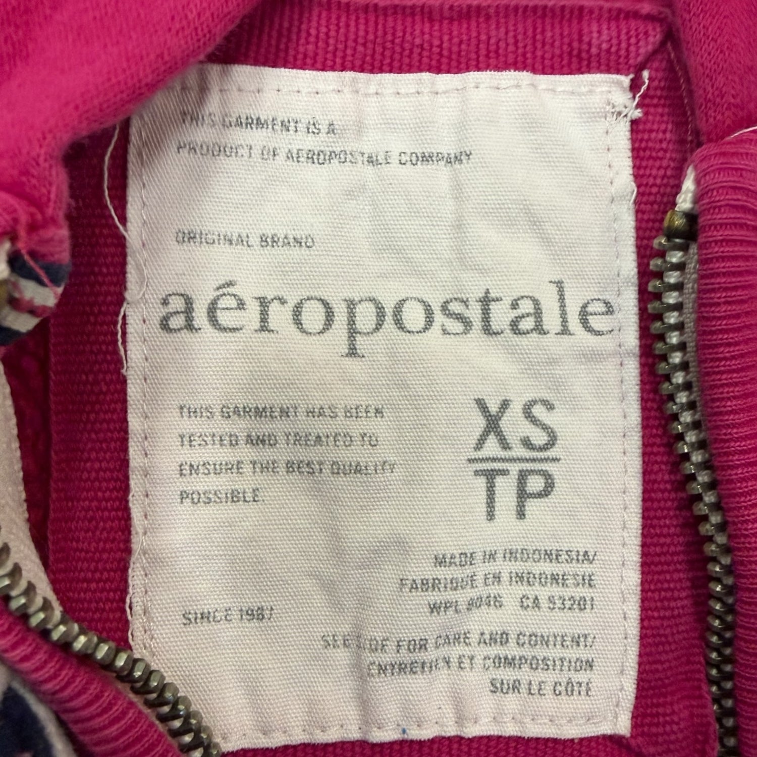 Vintage 2000s Aeropostale Pink Zip-Up Hoodie