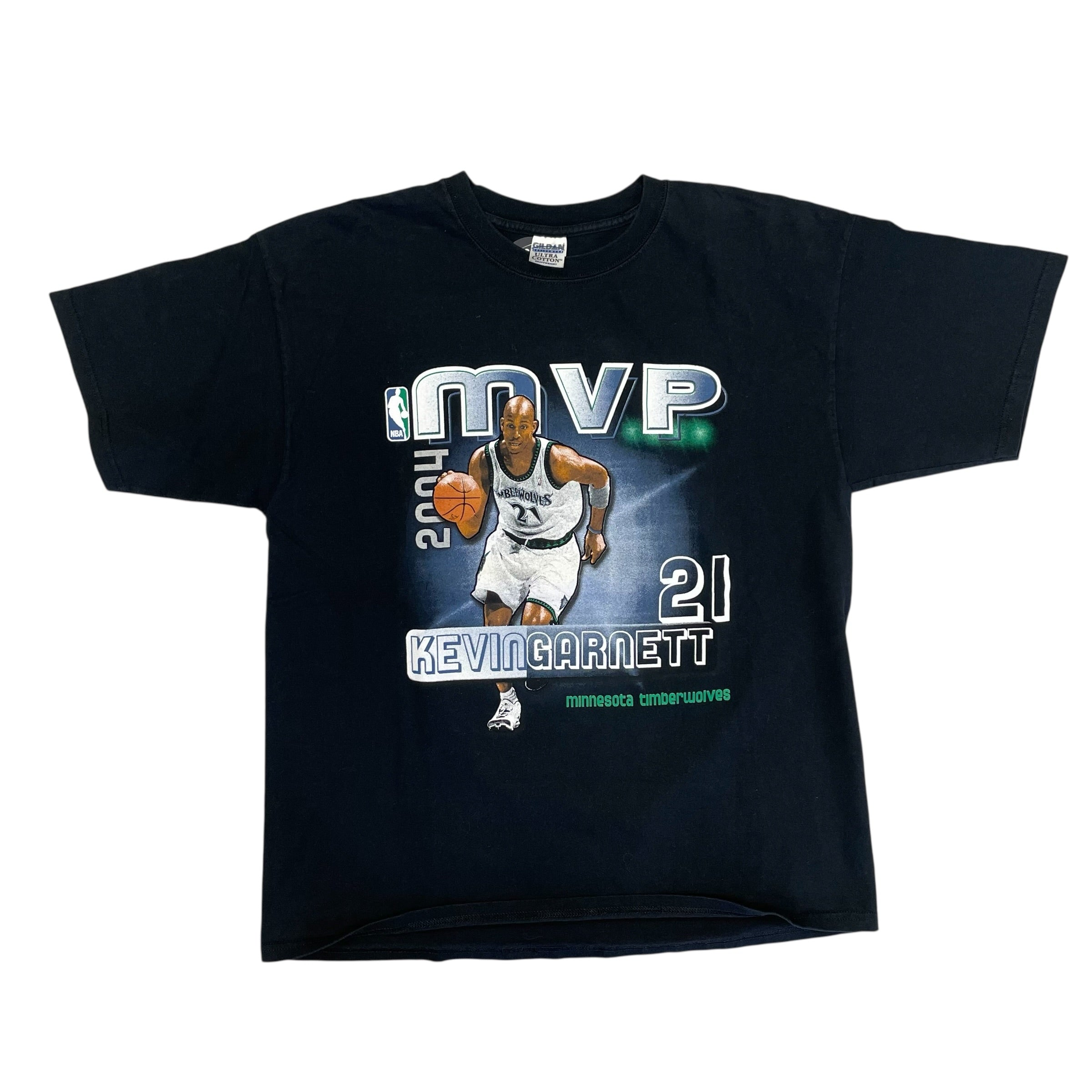Vintage Minnesota Timberwolves Kevin Garnett MVP T-Shirt