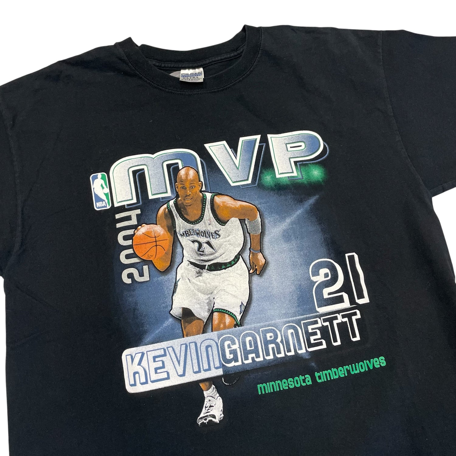 Vintage Minnesota Timberwolves Kevin Garnett MVP T-Shirt