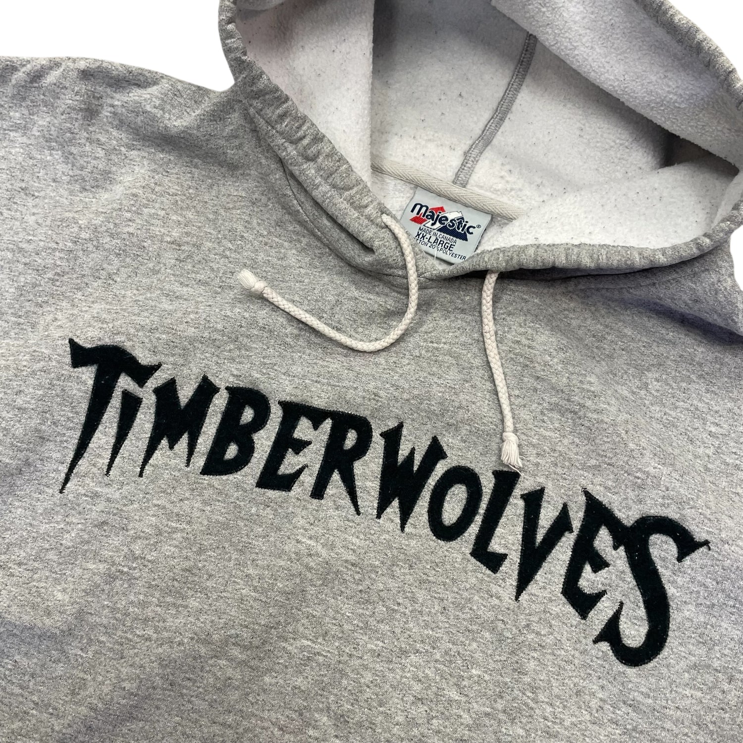 Vintage Minnesota Timberwolves Gray Embroidered Hoodie