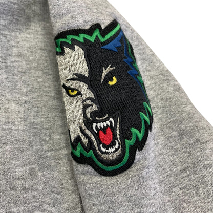 Vintage Minnesota Timberwolves Gray Embroidered Hoodie