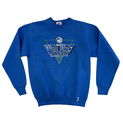 Vintage 90s Minnesota Timberwolves Logo7 Embroidered Sweatshirt
