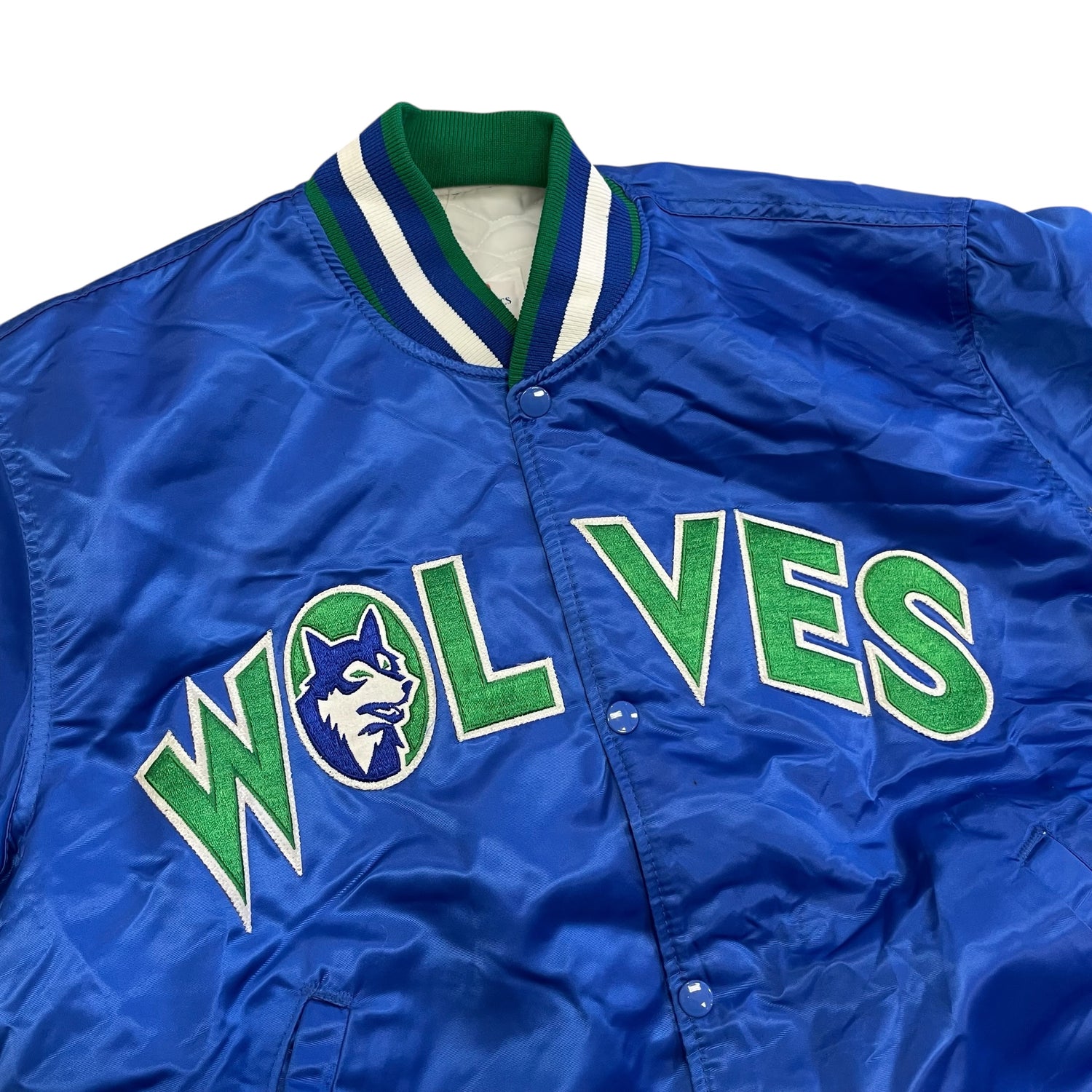 Vintage 90s Minnesota Timberwolves Satin Starter Jacket
