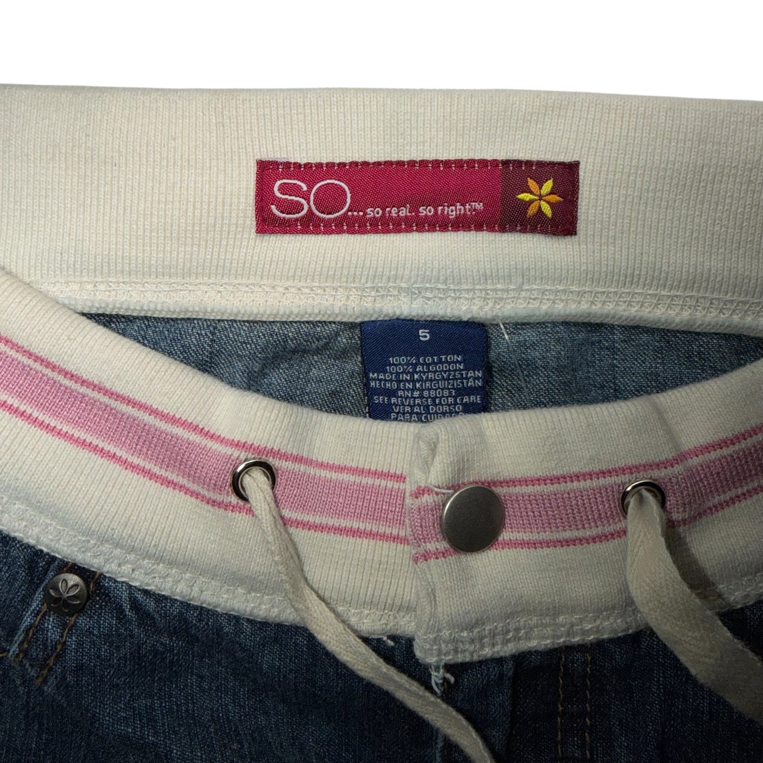 Vintage Y2K SO Denim Mini Skirt