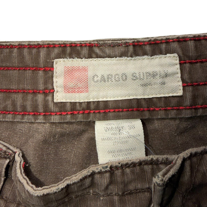 Vintage Mossimo Brown Ripstop Cargo Shorts