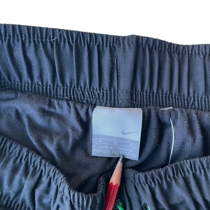 Vintage Y2K Nike Black and Green Insulated Track Pants