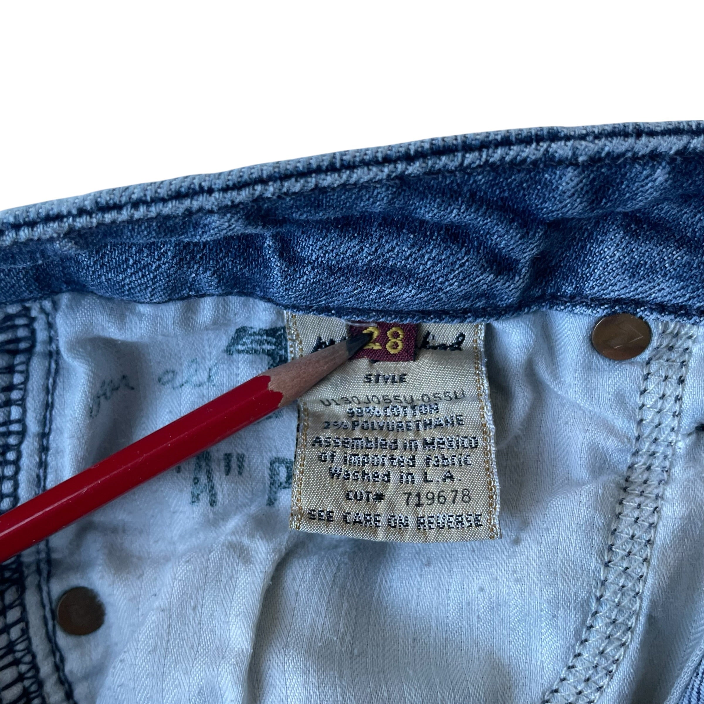 Vintage 7 For All Mankind Low Rise Bootcut Jeans