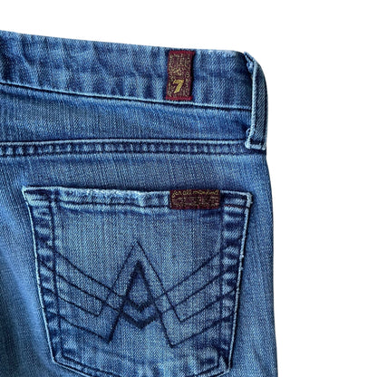 Vintage 7 For All Mankind Low Rise Bootcut Jeans