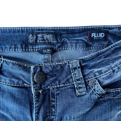 Vintage Y2K Silver Suki Mid Boot Cut Jeans