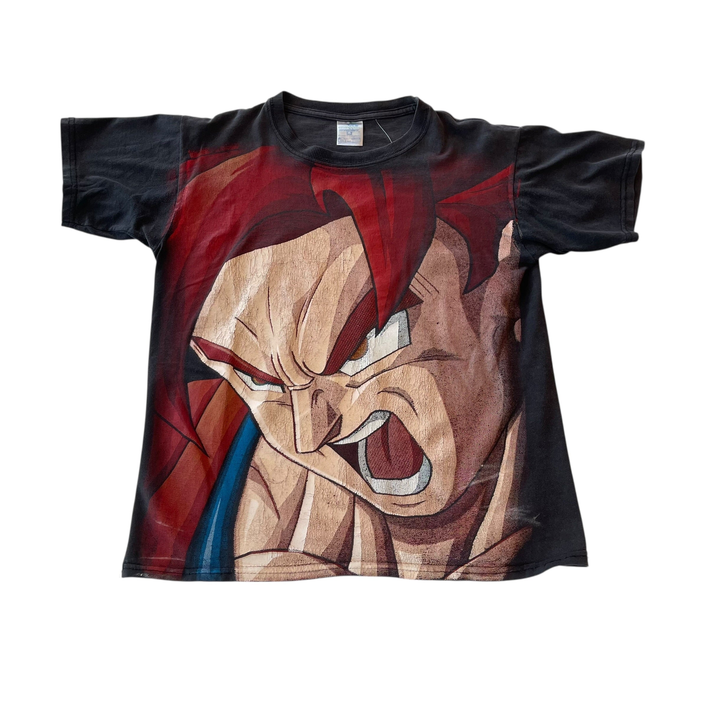 Vintage AOP Super Saiyan God Goku T-Shirt