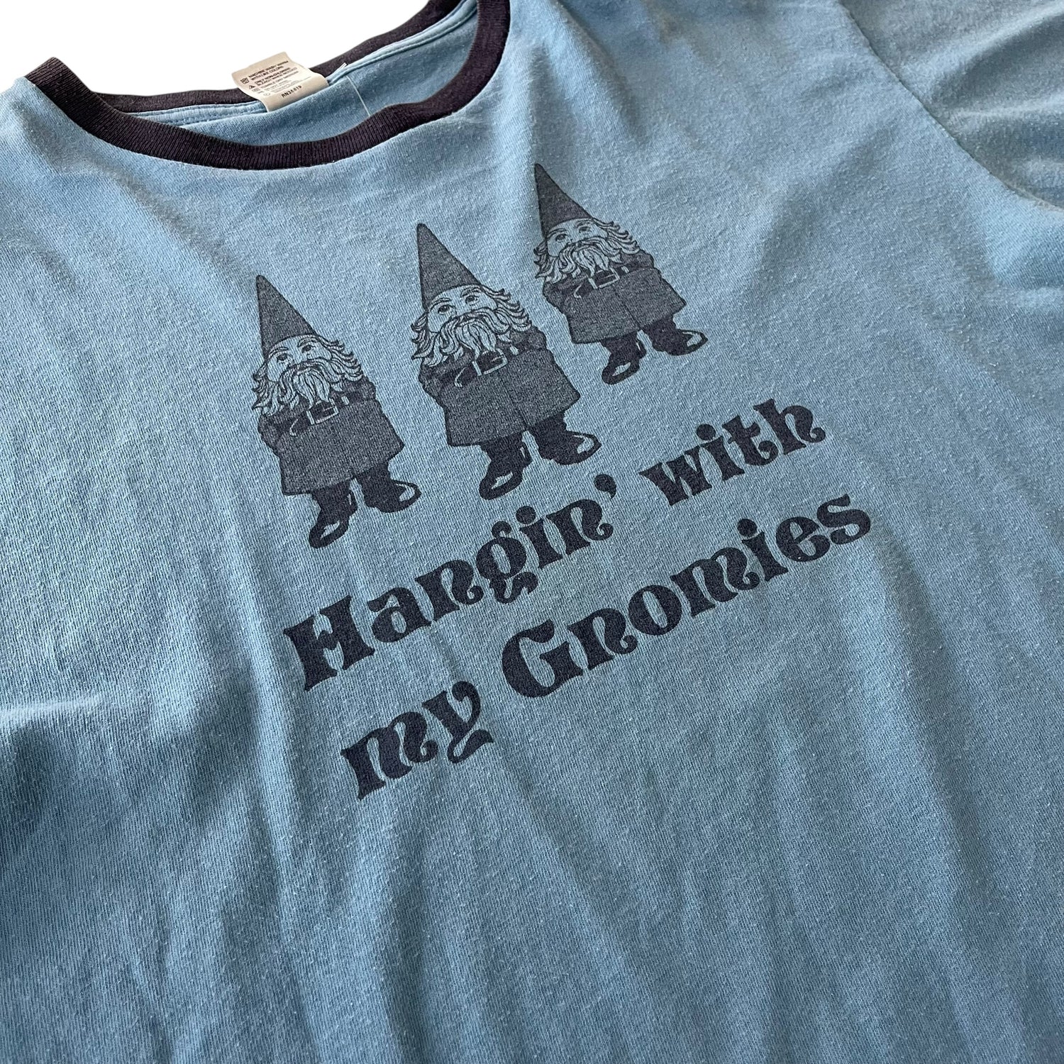 Vintage "Hanging with my Gnomies" Ringer Graphic T-Shirt