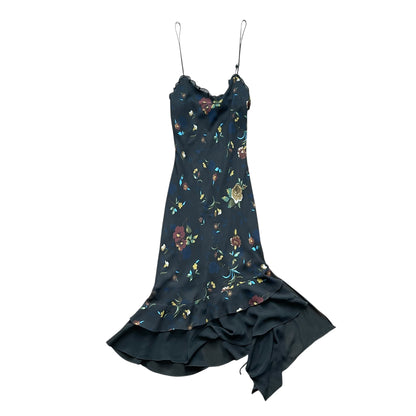 Vintage Liz Minelli Floral Maxi-Dress