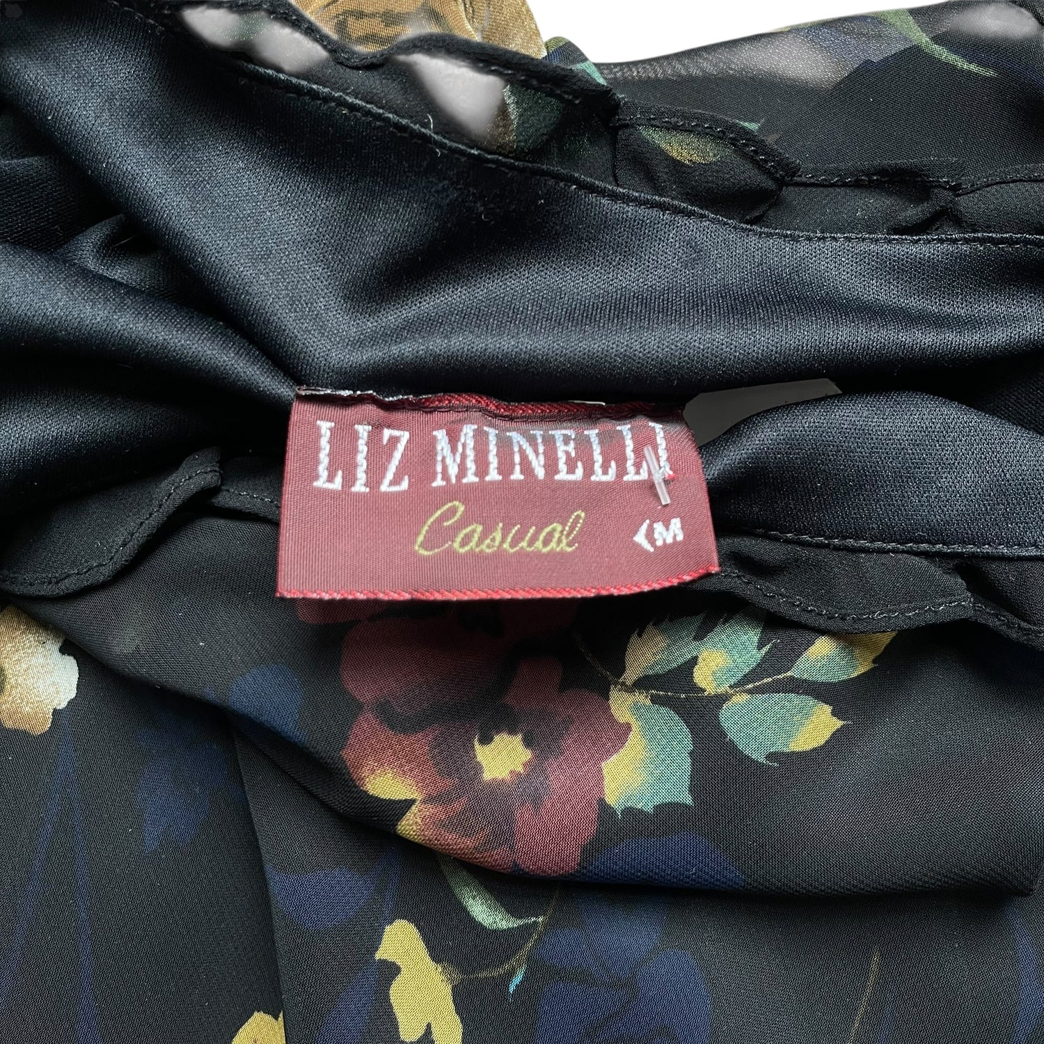 Vintage Liz Minelli Floral Maxi-Dress