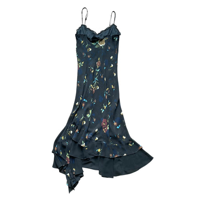 Vintage Liz Minelli Floral Maxi-Dress
