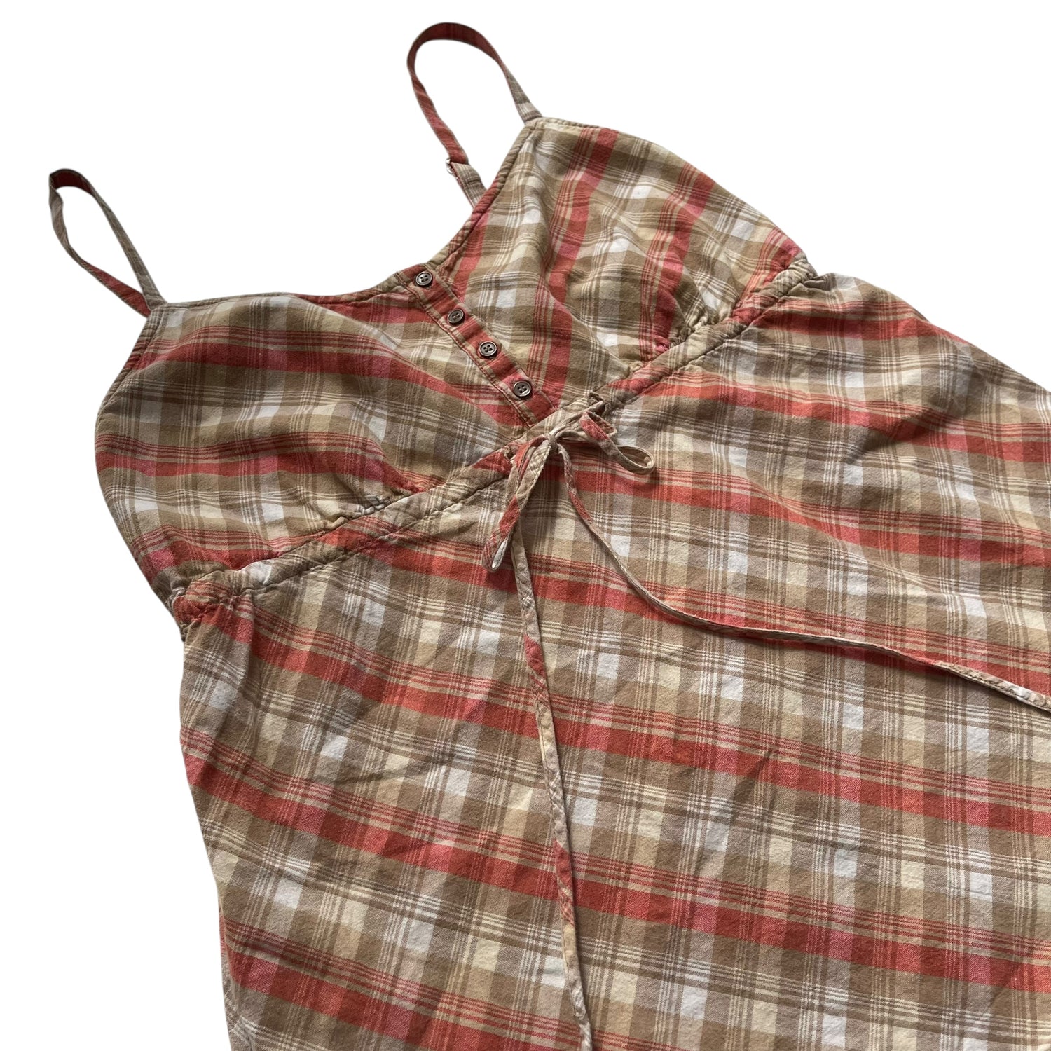 Vintage Faded Glory Plaid Tank-Top
