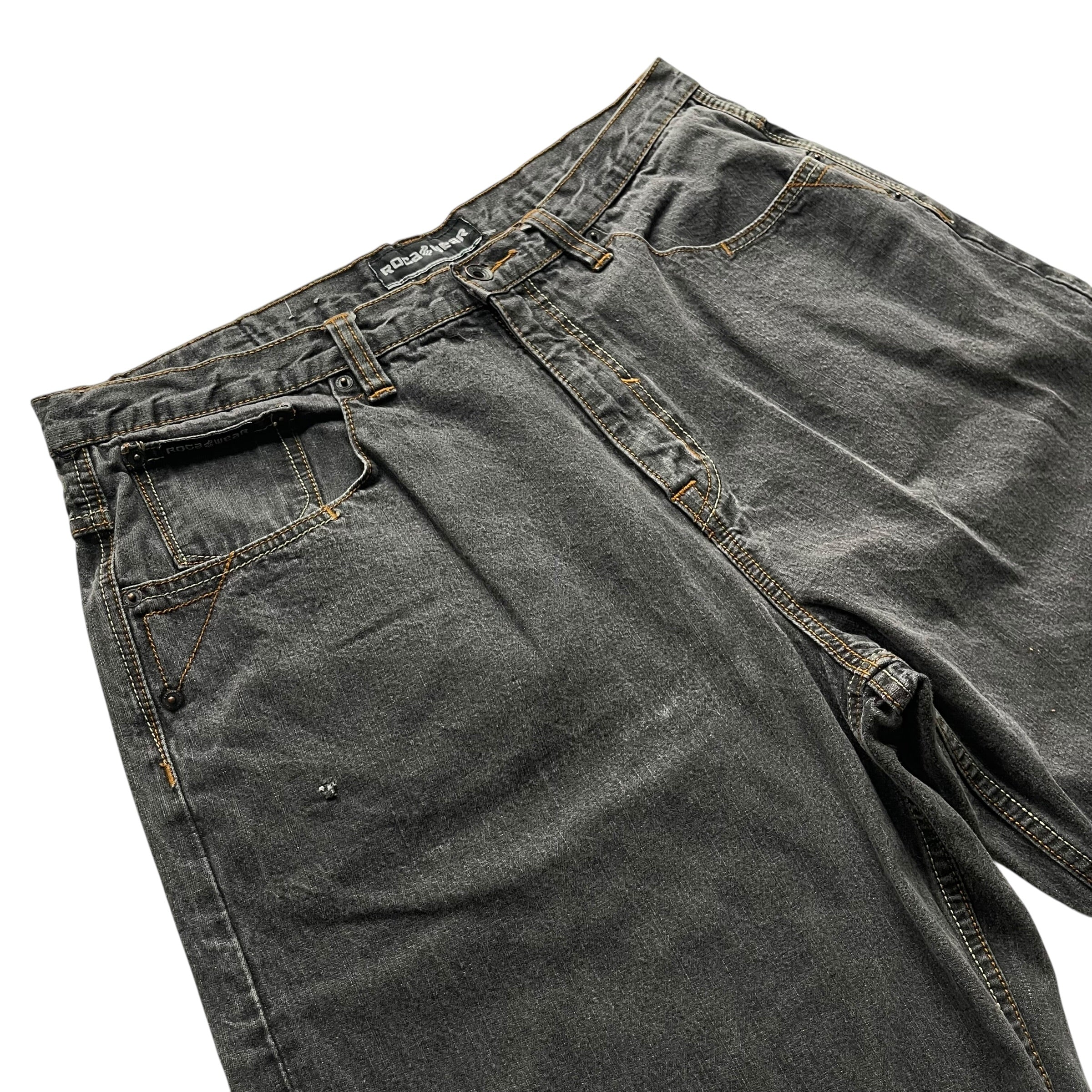Vintage RocaWear Black Wash Jean Shorts