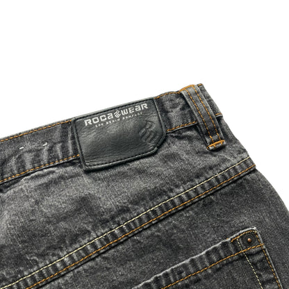 Vintage RocaWear Black Wash Jean Shorts