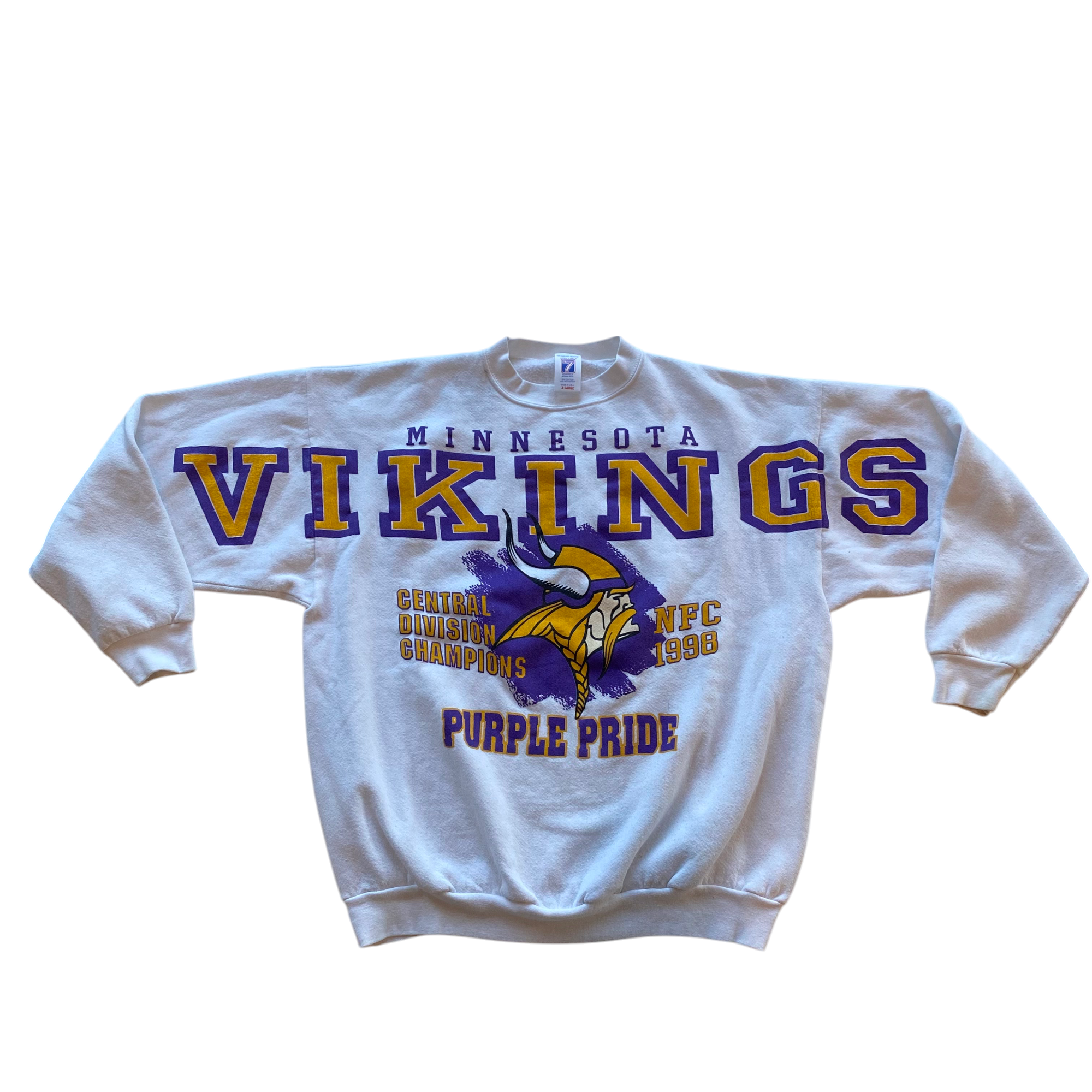 1998 Minnesota Vikings NFC Champions Spell-Out Crewneck