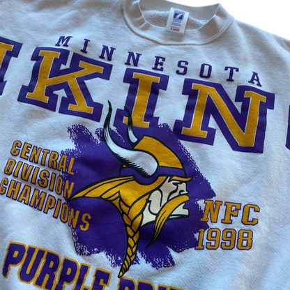 1998 Minnesota Vikings NFC Champions Spell-Out Crewneck