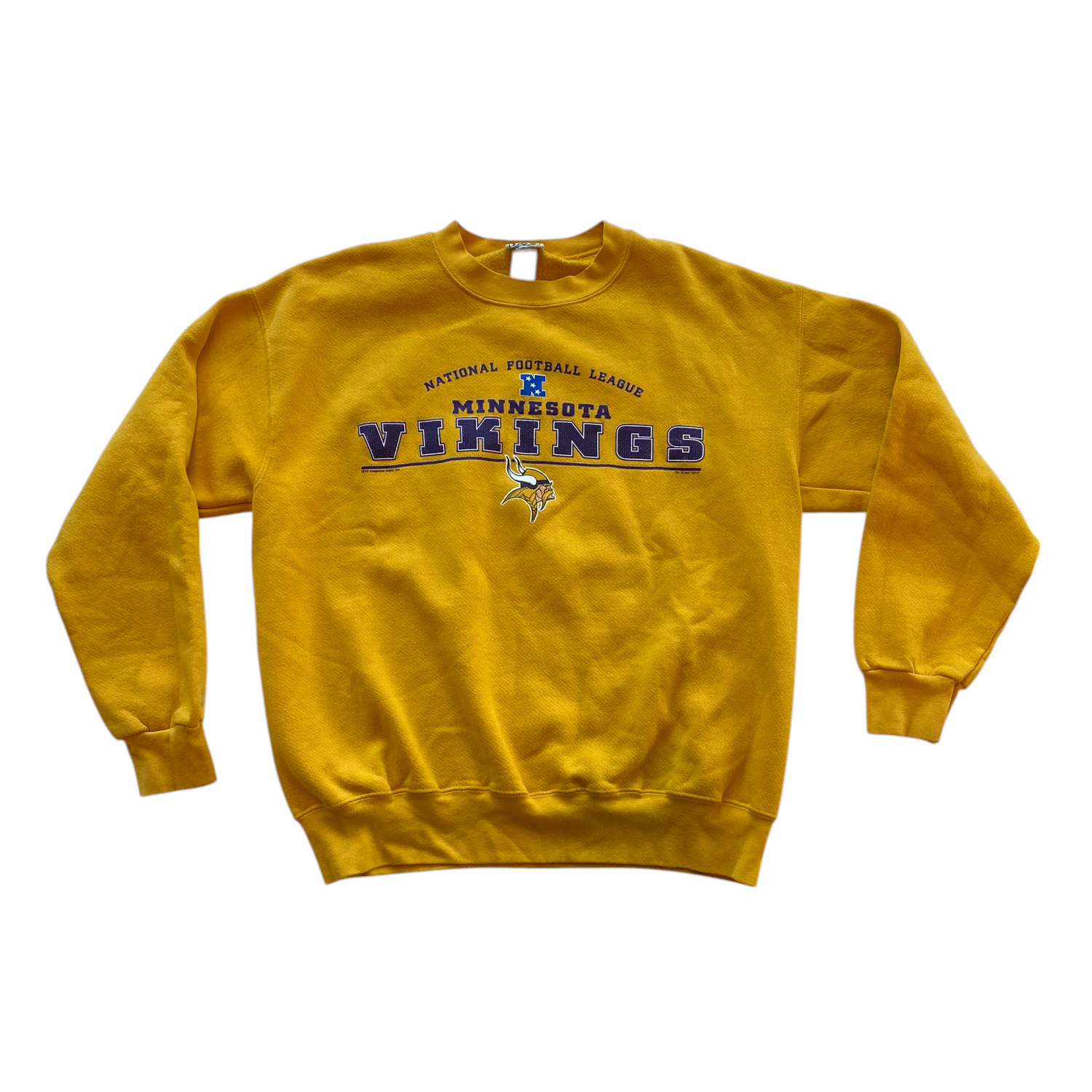 2001 Minnesota Vikings Yellow Crewneck