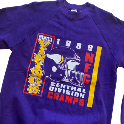 1989 Minnesota Vikings Central Division Champions Crewneck