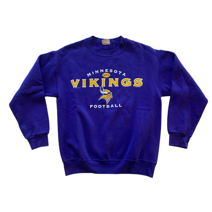 2001 Minnesota Vikings Purple Logo Crewneck