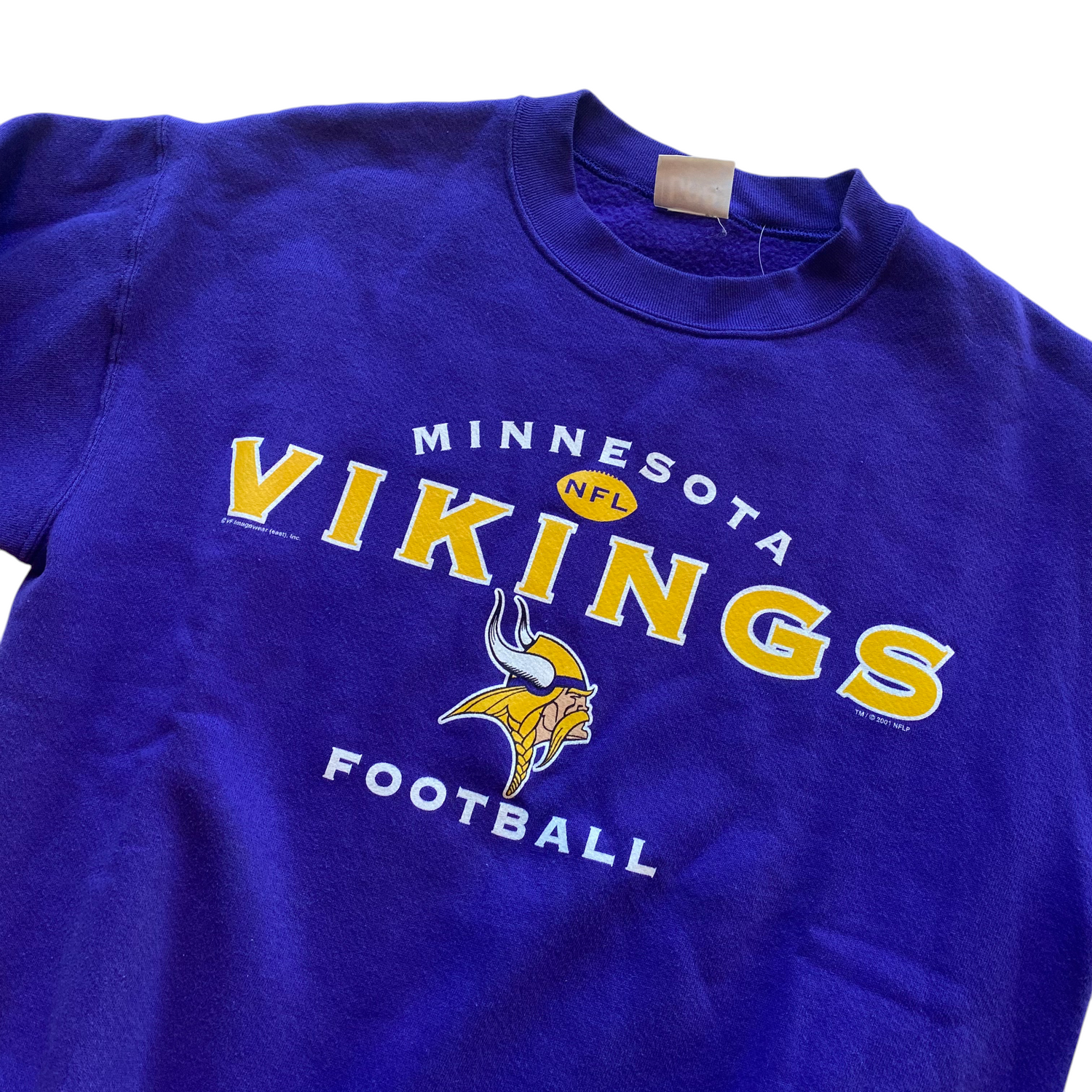 2001 Minnesota Vikings Purple Logo Crewneck