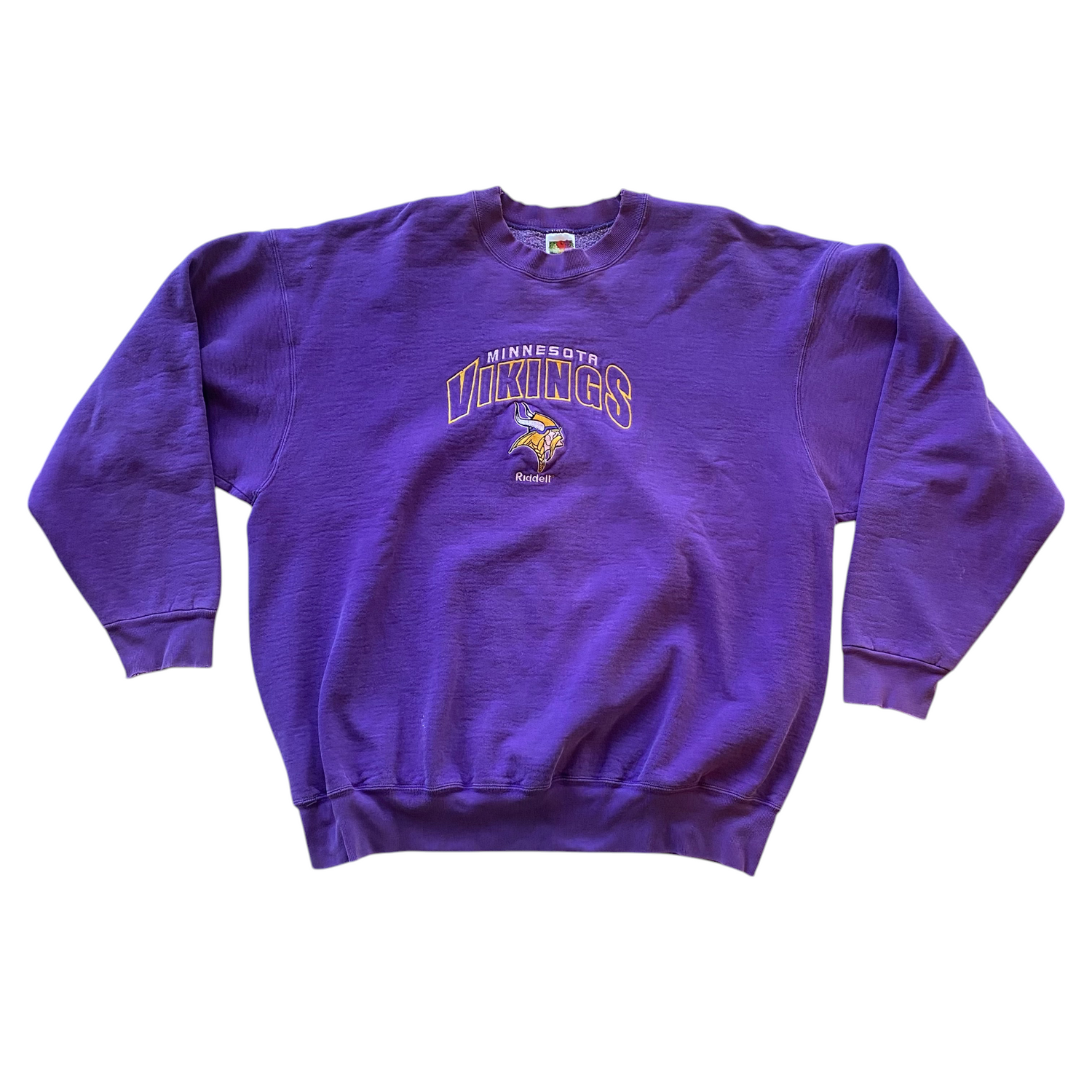 Vintage Minnesota Vikings Riddell Embroidered Crewneck