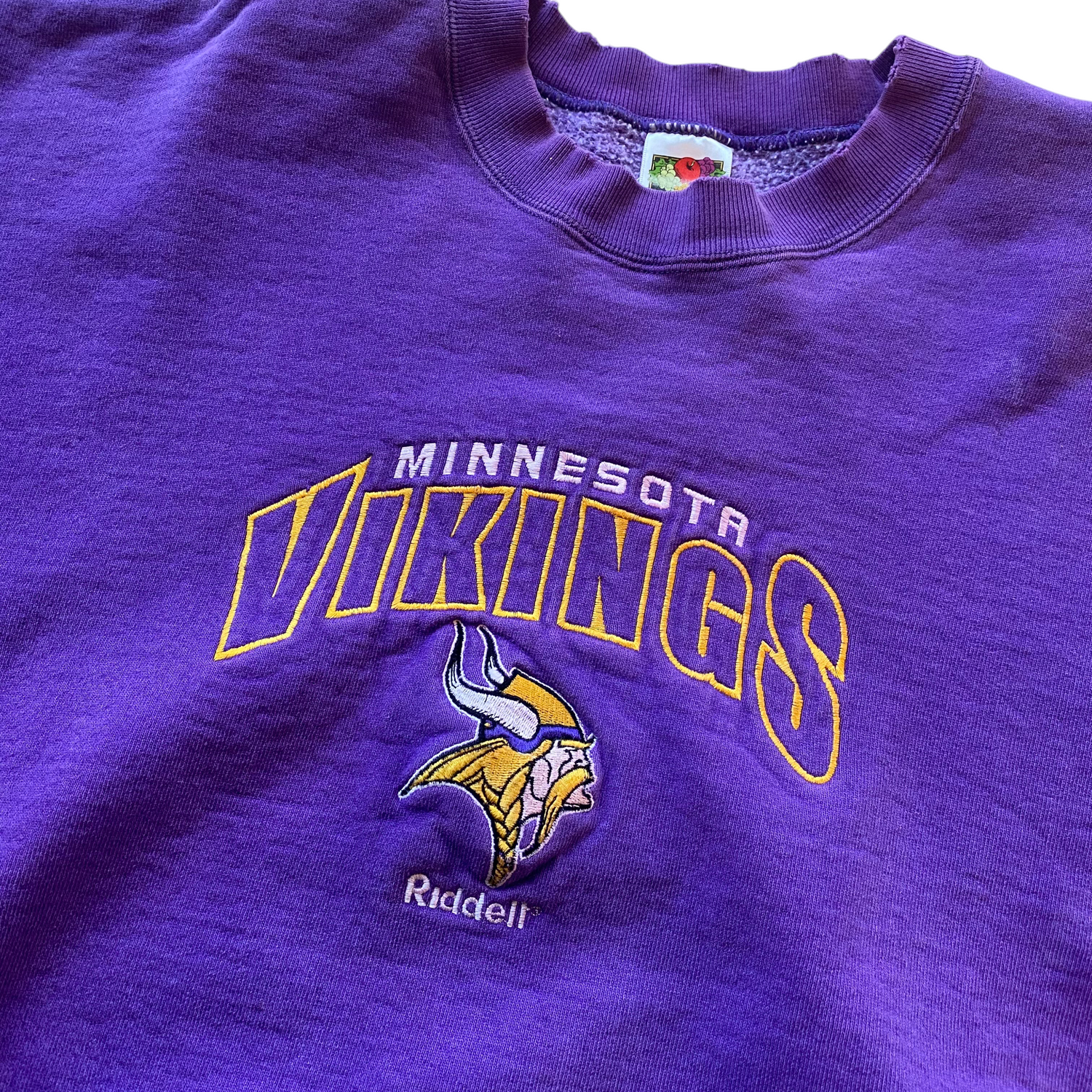 Vintage Minnesota Vikings Riddell Embroidered Crewneck