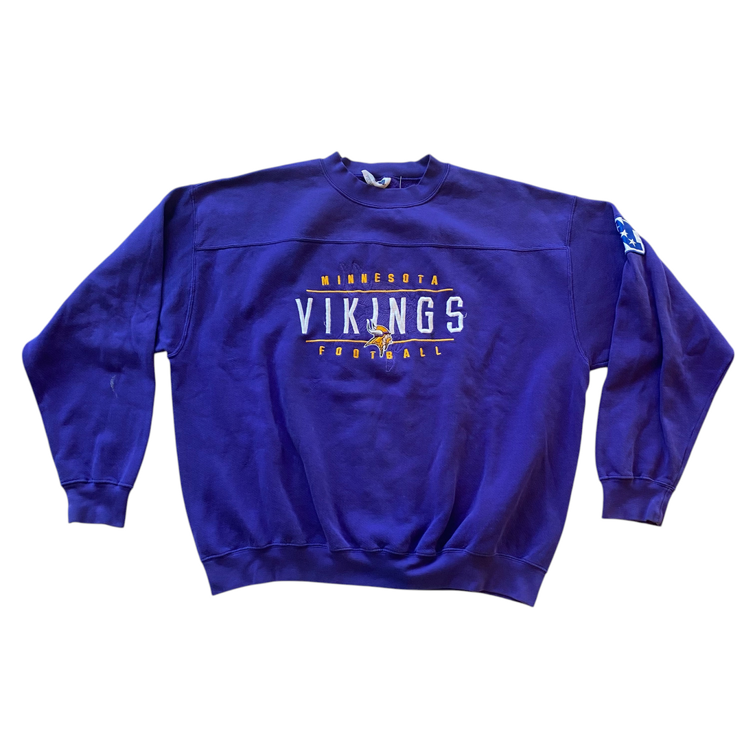 Vintage Minnesota Vikings Embroidered Logo Crewneck