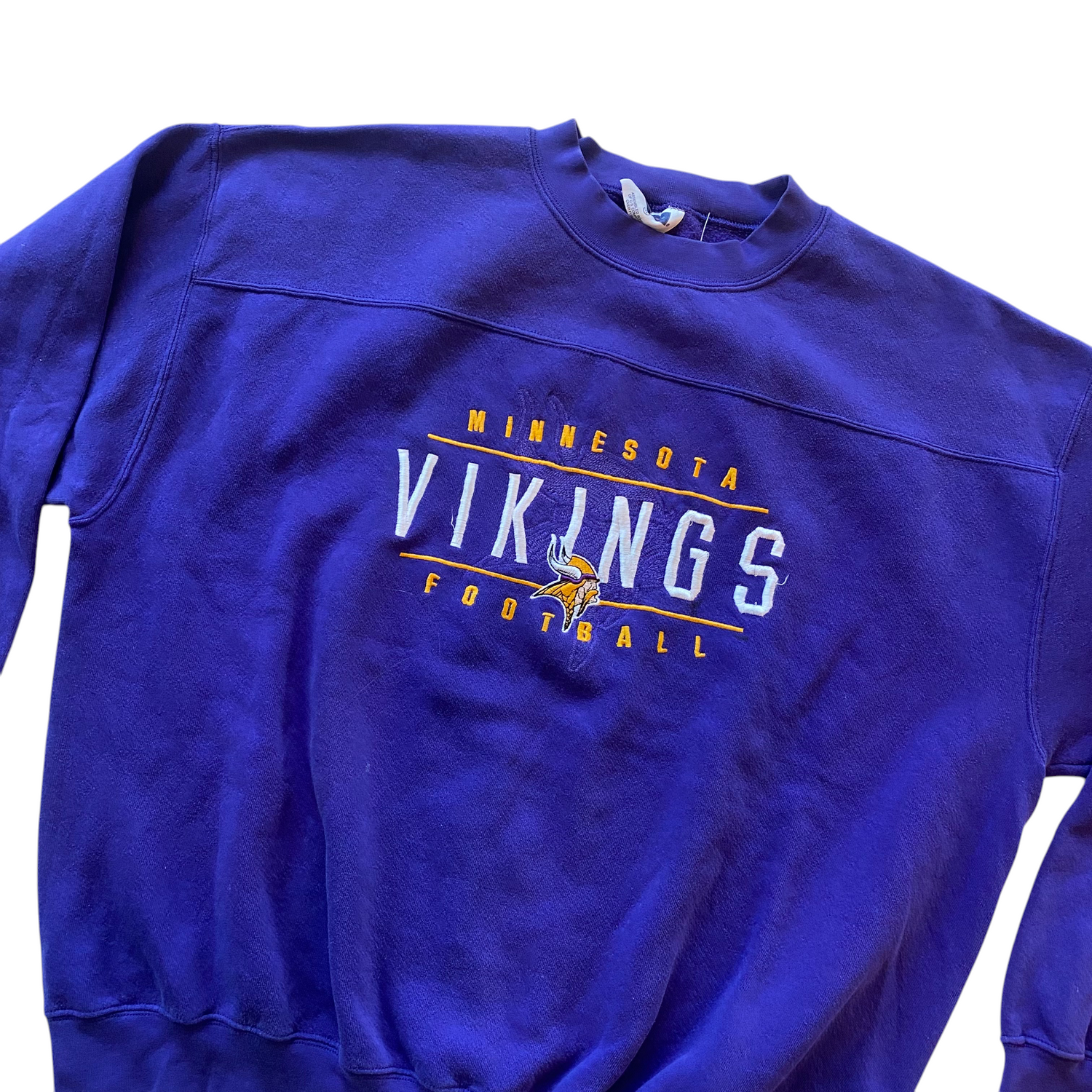 Vintage Minnesota Vikings Embroidered Logo Crewneck