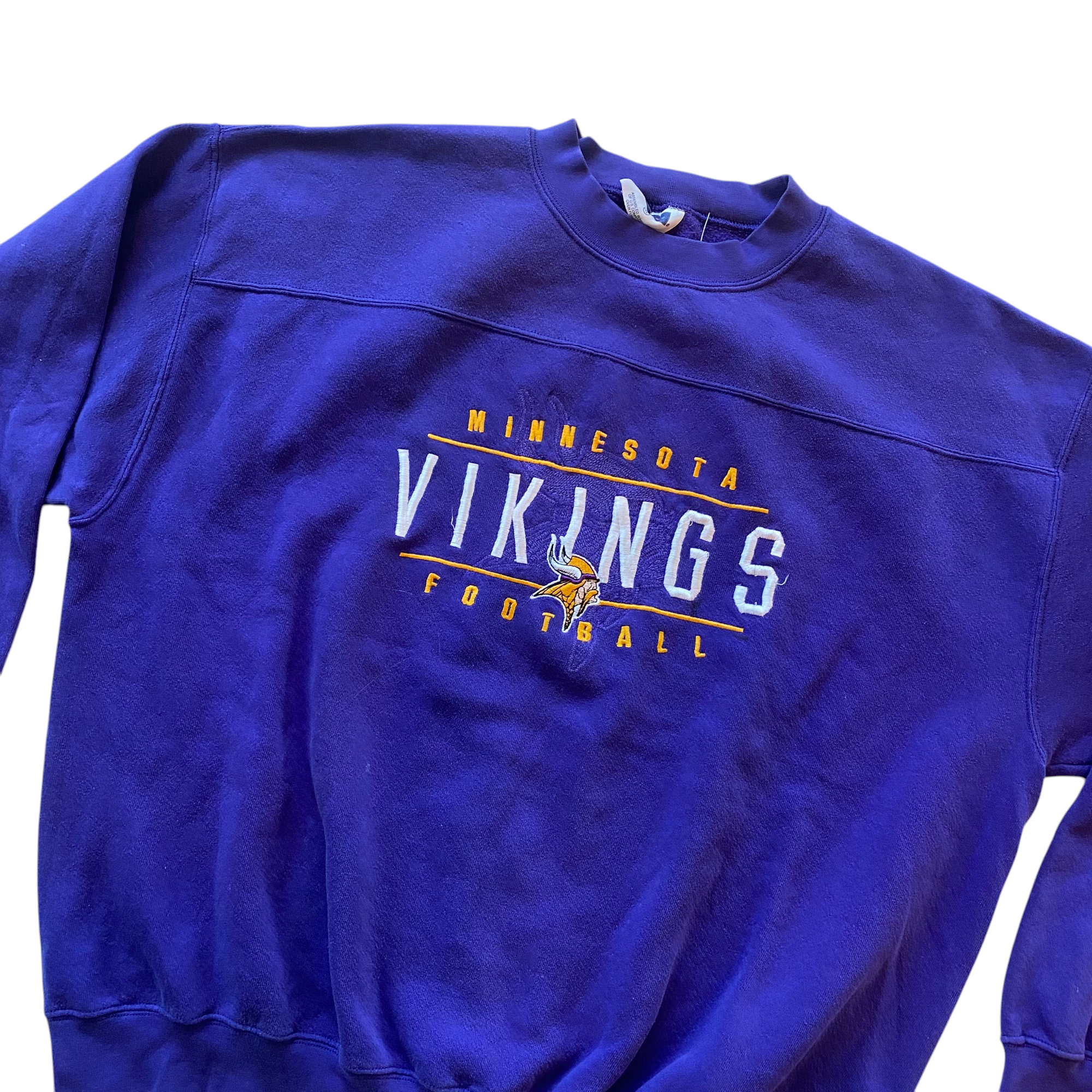 Vintage Minnesota Vikings Embroidered Logo Crewneck