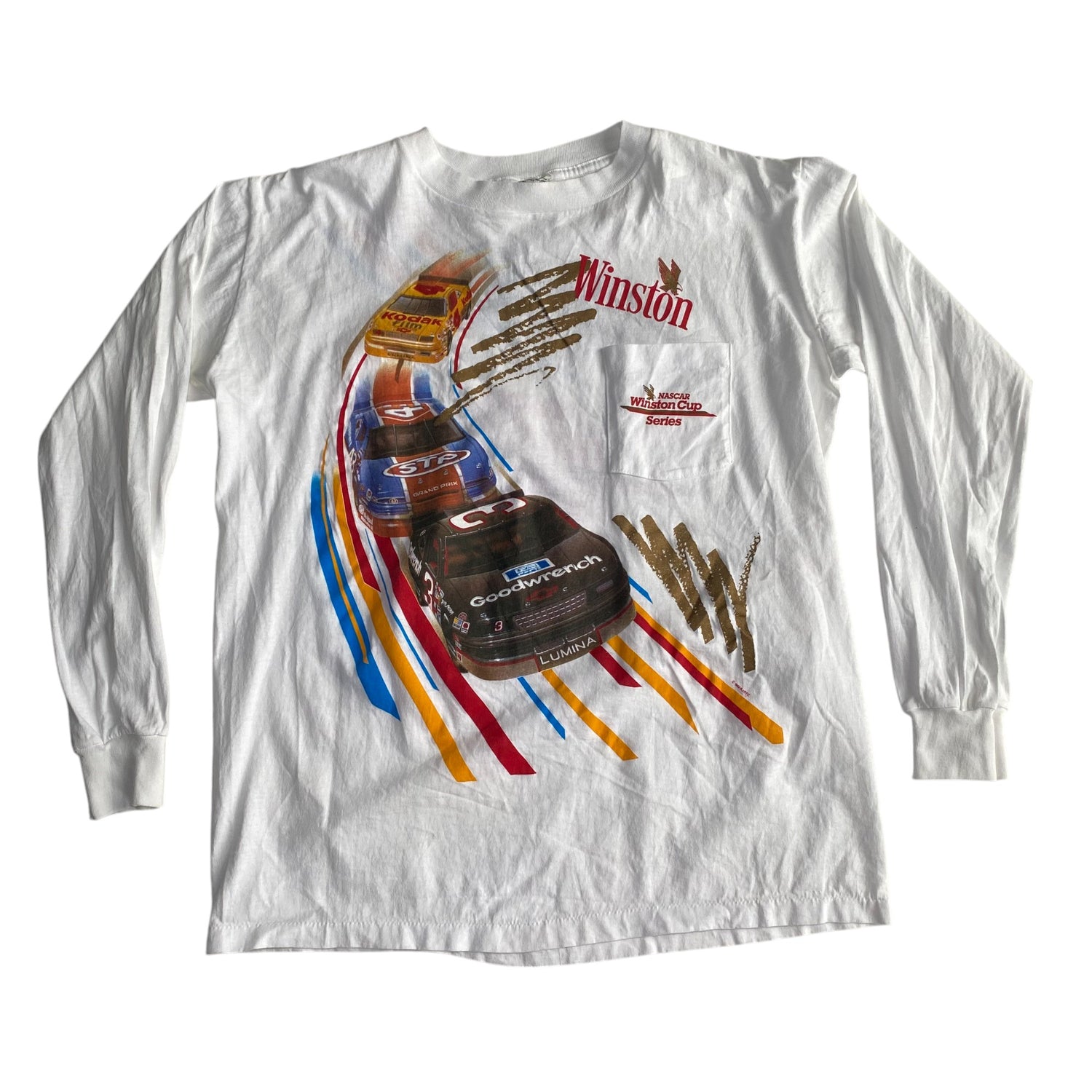 Vintage 90s NASCAR Winston Cup Series Graphic Long Sleeve T-Shirt