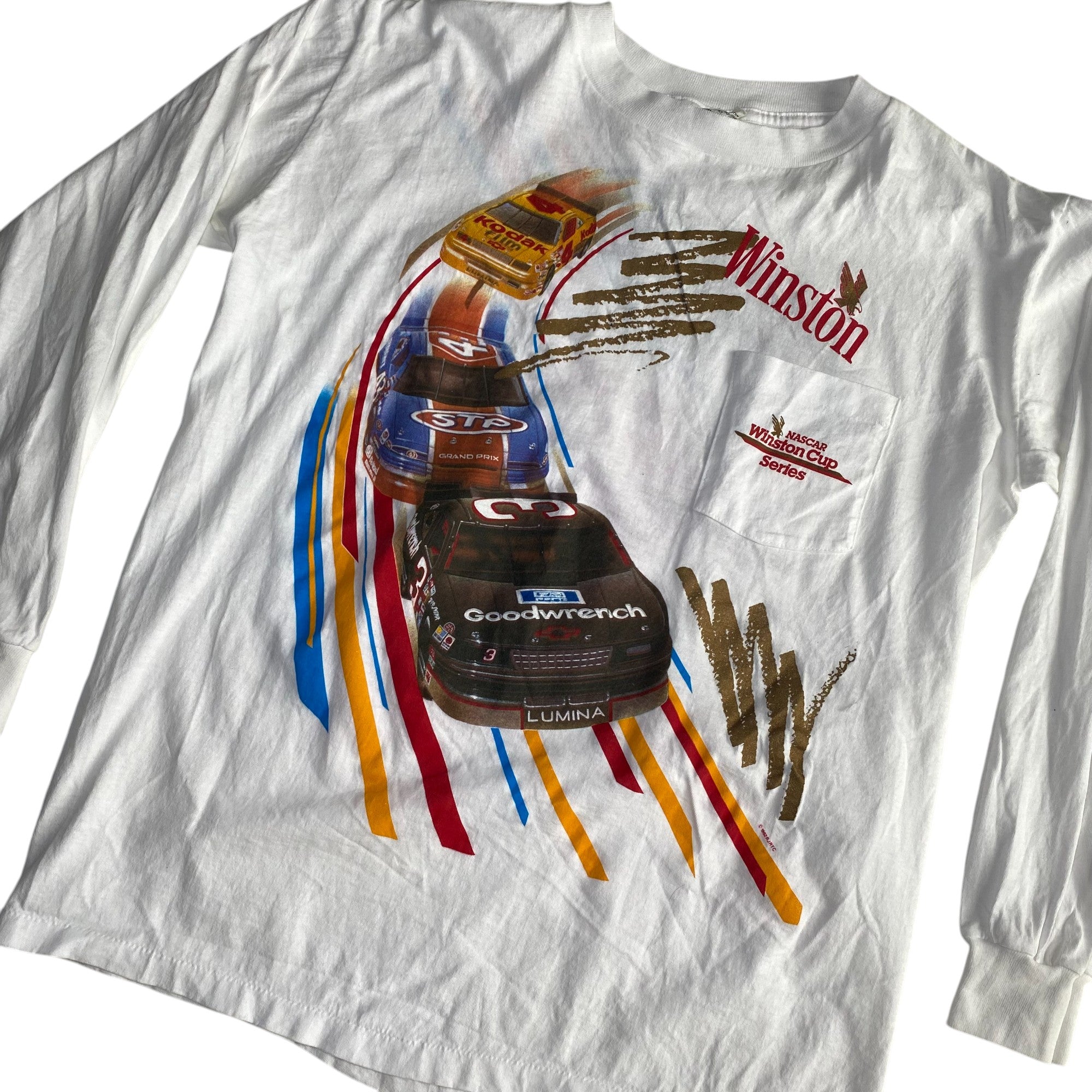 Vintage 90s NASCAR Winston Cup Series Graphic Long Sleeve T-Shirt