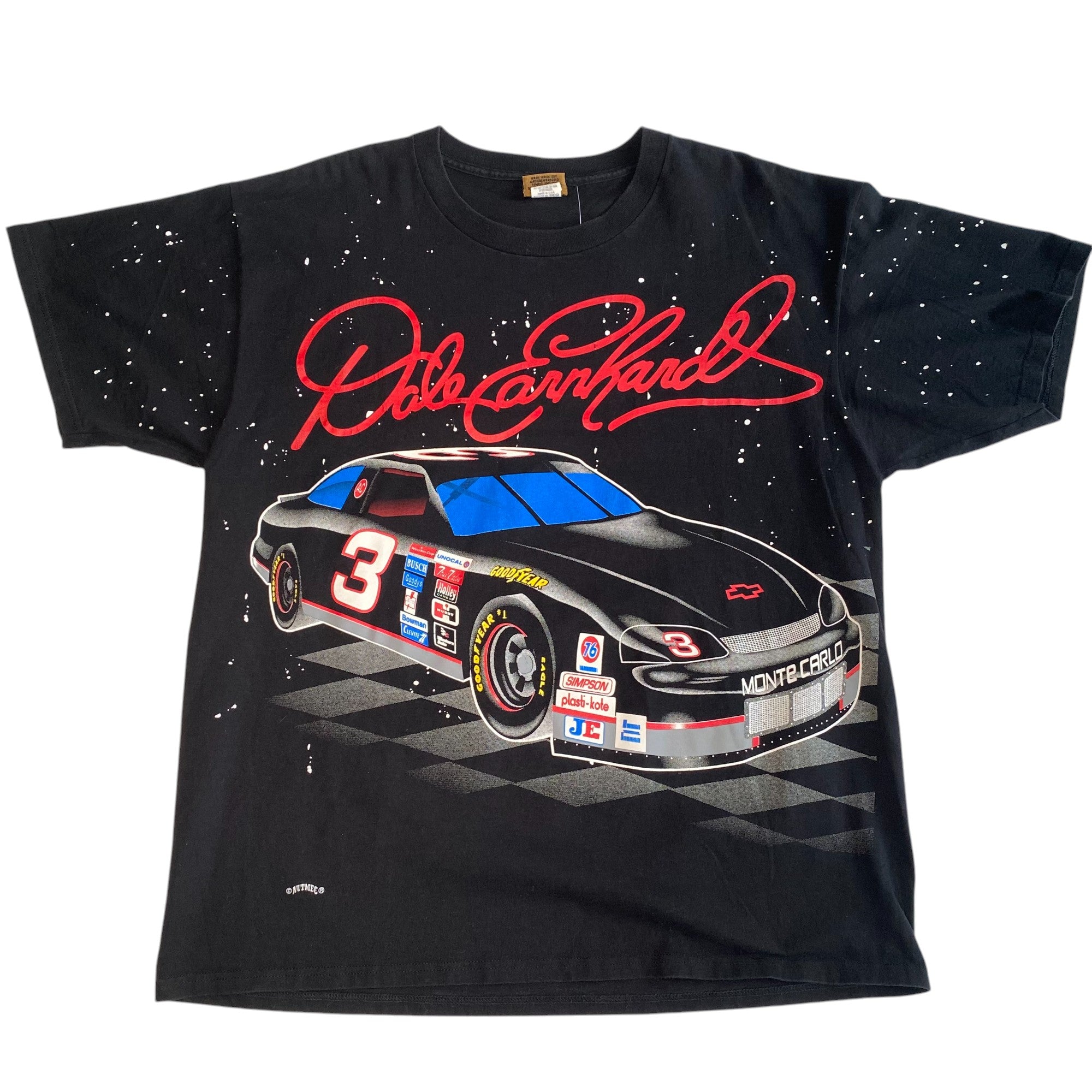 Vintage Dale Earnhardt &quot;The Intimidator&quot; AOP T-Shirt (Black)