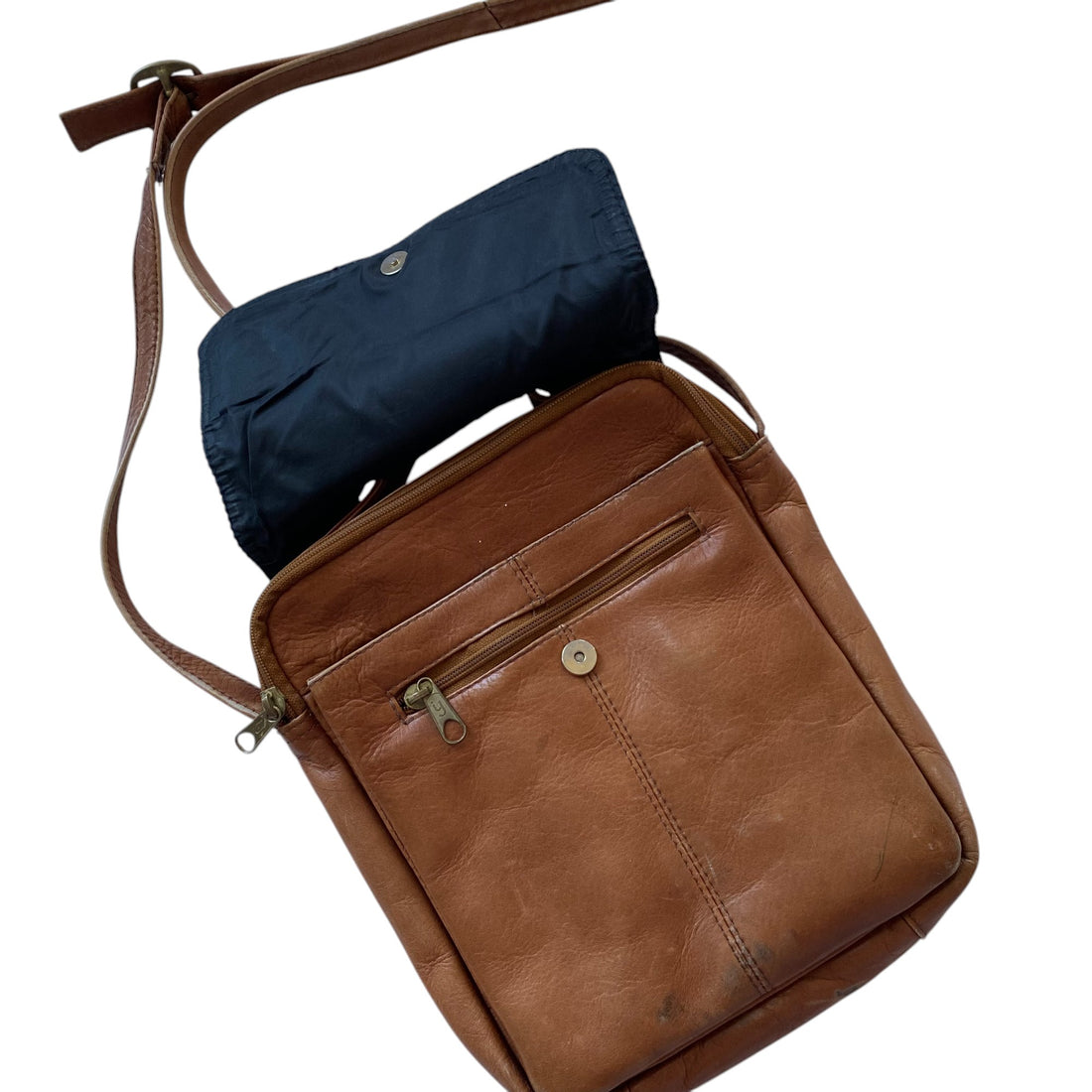 Vintage HOBO International Brown Leather Side Bag