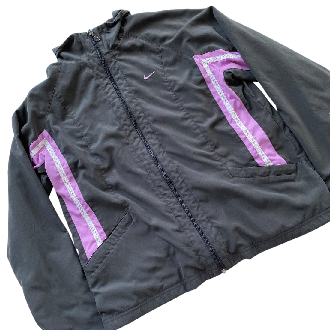 Y2k Nike Grey Femme Track Jacket