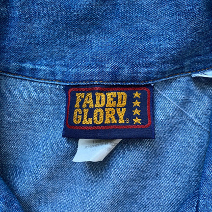 Vintage Faded Glory Denim Button Up Dress