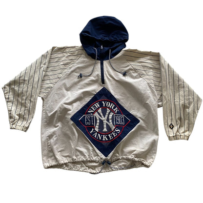 Vintage New York Yankees Half Zip Canvas Style Jacket