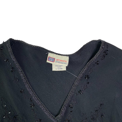 Vintage Faded Glory Beaded Blouse