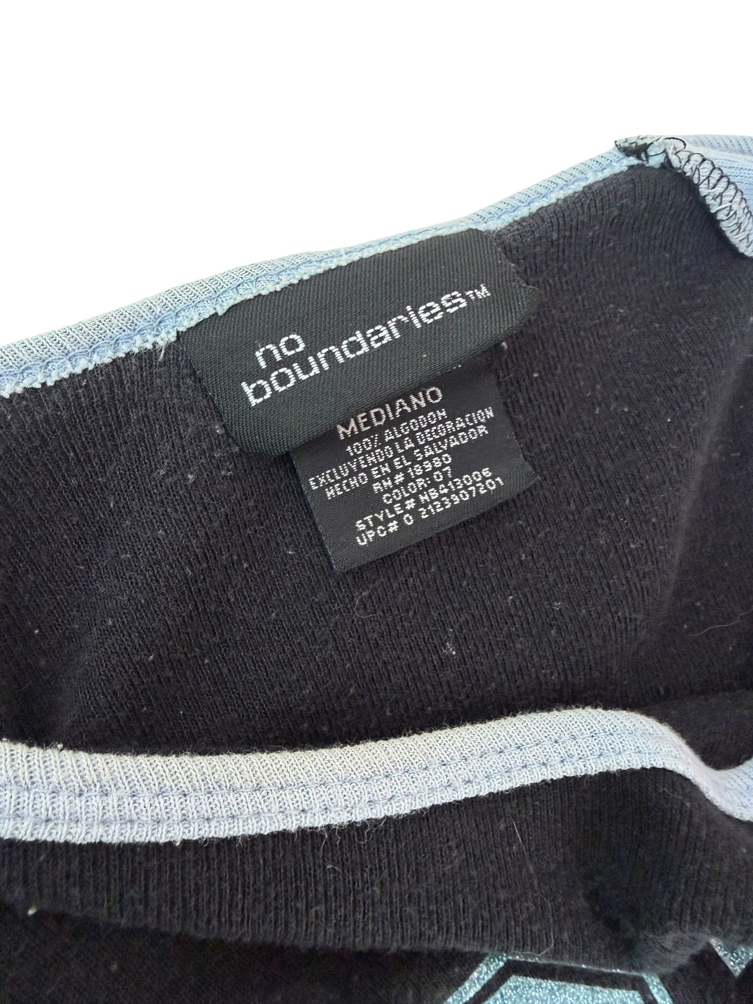 Vintage Y2K No Boundaries Varsity Long Sleeve Shirt