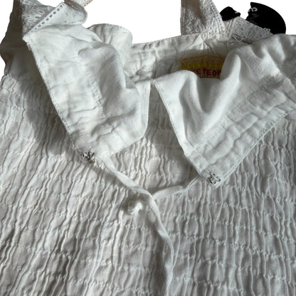 Free People White Eyelet Top