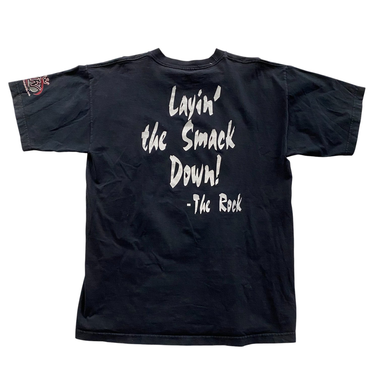 1998 WWF The Rock &quot;Layin the Smack Down&quot; T-Shirt