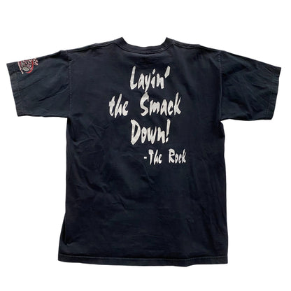 1998 WWF The Rock &quot;Layin the Smack Down&quot; T-Shirt