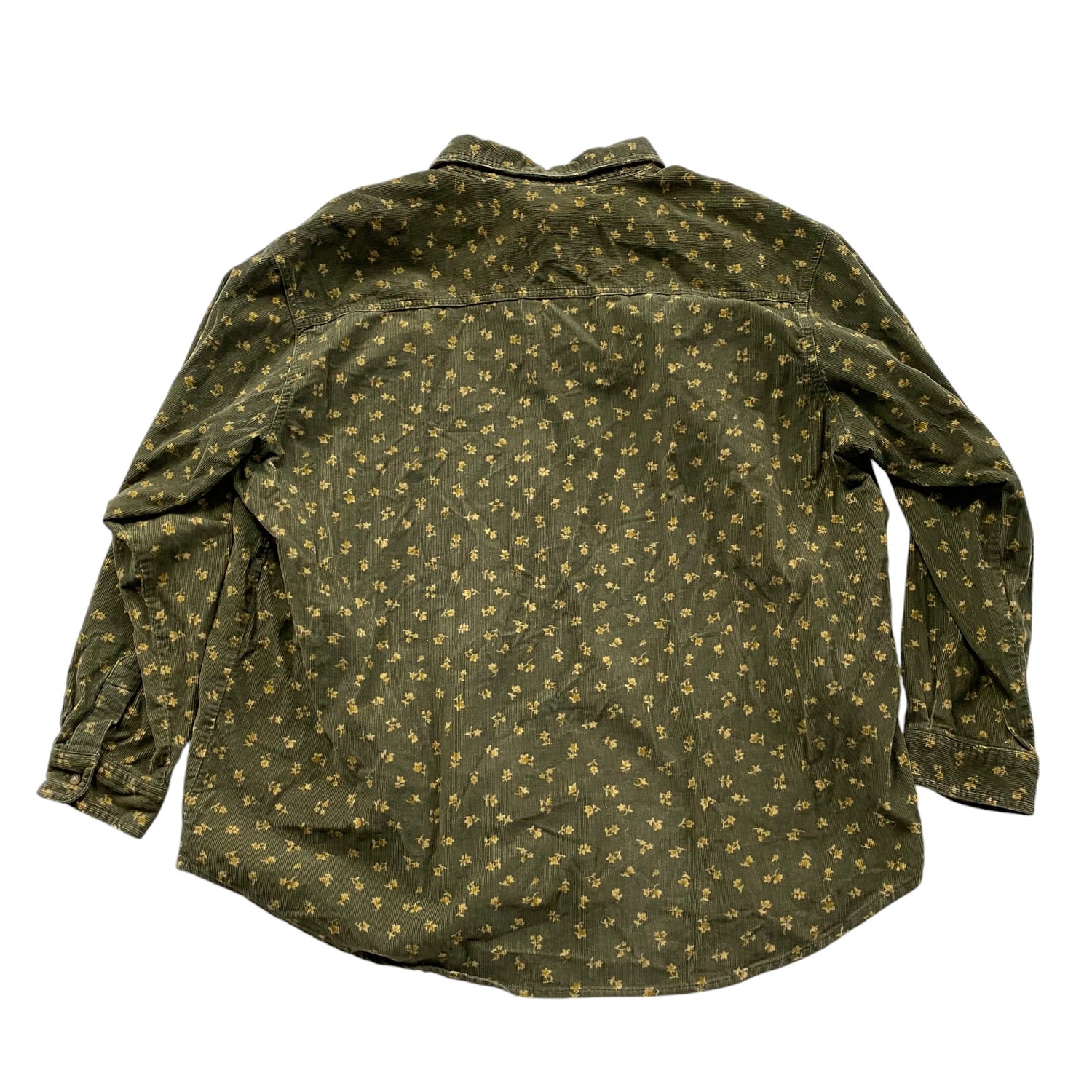 2001 Looney Tunes Tweety Bird Corduroy Button Up Long Sleeve
