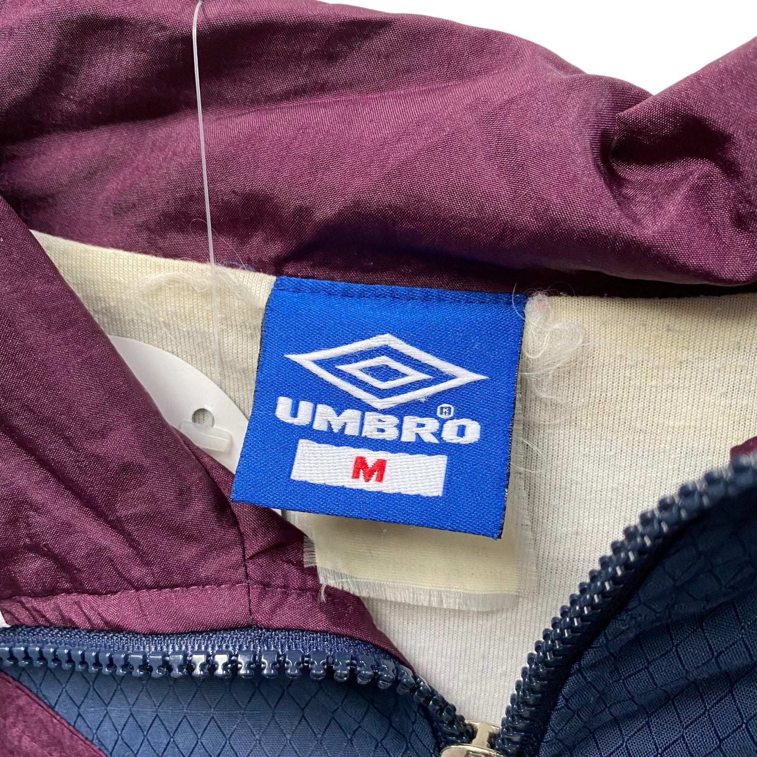 Vintage Umbro Blue &amp; Purple Zip Up Windbreaker